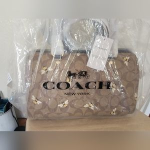 Rowen Satchel In Signature Canvas with Bee Print 🐝